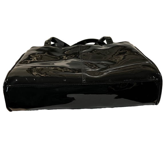 Gianni Bernini Black Patent Leather Shoulder Bag - Picture 8 of 17